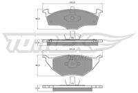 TOMEX Brakes TX1710 Bremsbelagsatz, Scheibenbremse