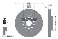 TEXTAR 92093900 Bremsscheibe