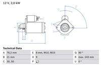 BOSCH 0986017300 Starter