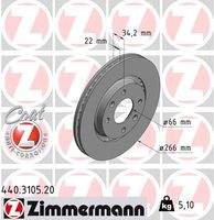 ZIMMERMANN 440310520 Bremsscheibe