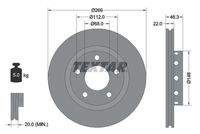 TEXTAR 92098400 Bremsscheibe