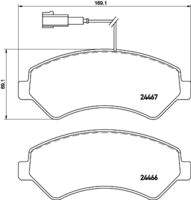 HELLA 8DB355019901 Bremsbelagsatz, Scheibenbremse