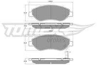 TOMEX Brakes TX1461 Bremsbelagsatz, Scheibenbremse