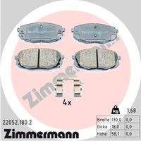 ZIMMERMANN 220521802 Bremsbelagsatz, Scheibenbremse