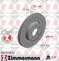 ZIMMERMANN 100333052 Bremsscheibe