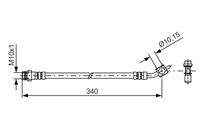 BOSCH 1987481423 Bremsschlauch