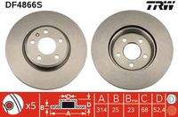 TRW DF4866S Bremsscheibe