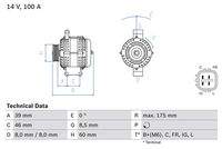BOSCH 0986082420 Generator