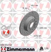 ZIMMERMANN 600324152 Bremsscheibe