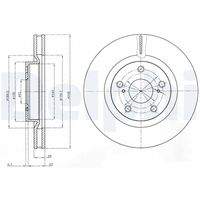 DELPHI BG4114C Bremsscheibe