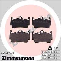 ZIMMERMANN 245411559 Bremsbelagsatz, Scheibenbremse