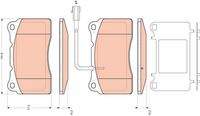 TRW GDB1645 Bremsbelagsatz, Scheibenbremse