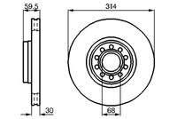 BOSCH 0986478617 Bremsscheibe