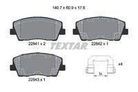 TEXTAR 2284101 Bremsbelagsatz, Scheibenbremse