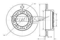 TOMEX Brakes TX7349 Bremsscheibe