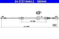 ATE 24372704442 Seilzug, Feststellbremse