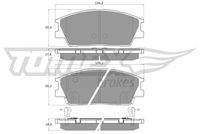 TOMEX Brakes TX6001 Bremsbelagsatz, Scheibenbremse