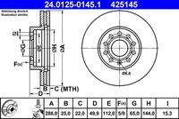 ATE 24012501451 Bremsscheibe