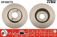 TRW DF4957S Bremsscheibe