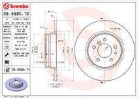 BREMBO 08558011 Bremsscheibe