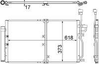 MAHLE AC510000S Kondensator, Klimaanlage