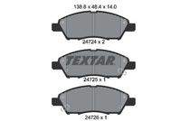 TEXTAR 2472401 Bremsbelagsatz, Scheibenbremse