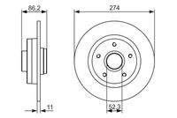 BOSCH 0986479682 Bremsscheibe