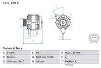 BOSCH 0986083400 Generator