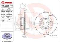 BREMBO 09556610 Bremsscheibe
