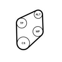 CONTINENTAL CTAM 4PK800K1 Keilrippenriemensatz