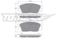 TOMEX Brakes TX1701 Bremsbelagsatz, Scheibenbremse