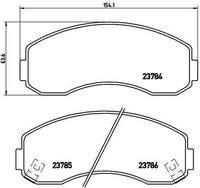 BREMBO P99003 Bremsbelagsatz, Scheibenbremse