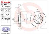 BREMBO 09476514 Bremsscheibe