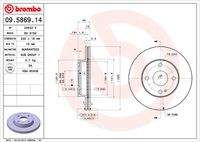 BREMBO 09586914 Bremsscheibe