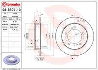 BREMBO 08B30410 Bremsscheibe