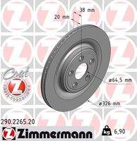 ZIMMERMANN 290226520 Bremsscheibe