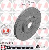 ZIMMERMANN 400554920 Bremsscheibe