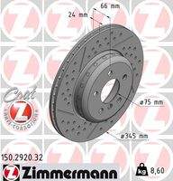 ZIMMERMANN 150292032 Bremsscheibe