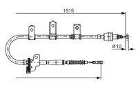 BOSCH 1987482097 Seilzug, Feststellbremse