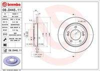 BREMBO 08D44511 Bremsscheibe