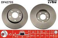 TRW DF4275S Bremsscheibe