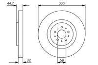 BOSCH 0986479593 Bremsscheibe