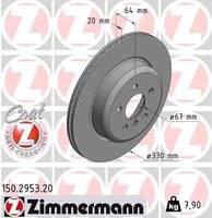 ZIMMERMANN 150295320 Bremsscheibe