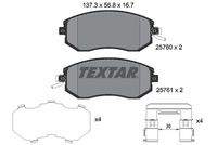 TEXTAR 2576001 Bremsbelagsatz, Scheibenbremse