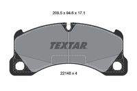 TEXTAR 2214801 Bremsbelagsatz, Scheibenbremse