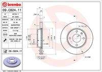 BREMBO 09C82411 Bremsscheibe