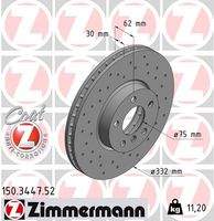 ZIMMERMANN 150344752 Bremsscheibe
