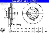 ATE 24032501311 Bremsscheibe