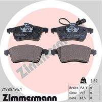 ZIMMERMANN 218851951 Bremsbelagsatz, Scheibenbremse