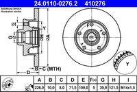 ATE 24011002762 Bremsscheibe